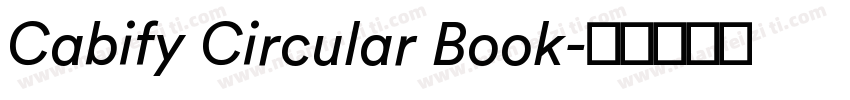 Cabify Circular Book字体转换